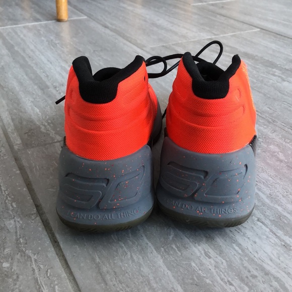Orange UA high tops 5.5Y - Picture 5 of 6